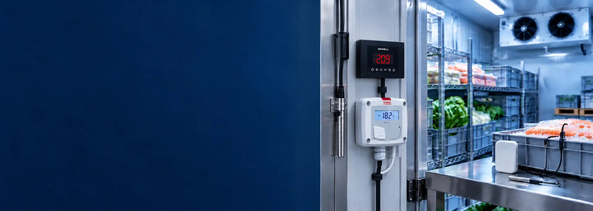 เปรียบเทียบค่าอุณหภูมิจาก Controller Transmitter และ Data Logger ในระบบห้องเย็น
