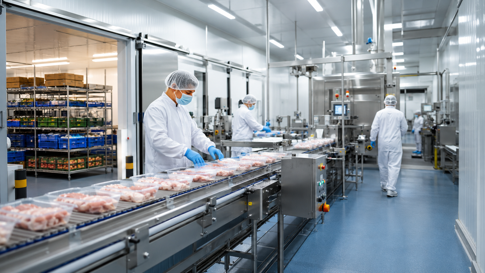 Food Processing Solution โรงงานอาหาร พื้นที่ผลิต ห้องเย็น CDU และระบบ Monitoring